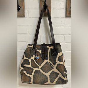 Dooney & Bourke giraffe print handbag
